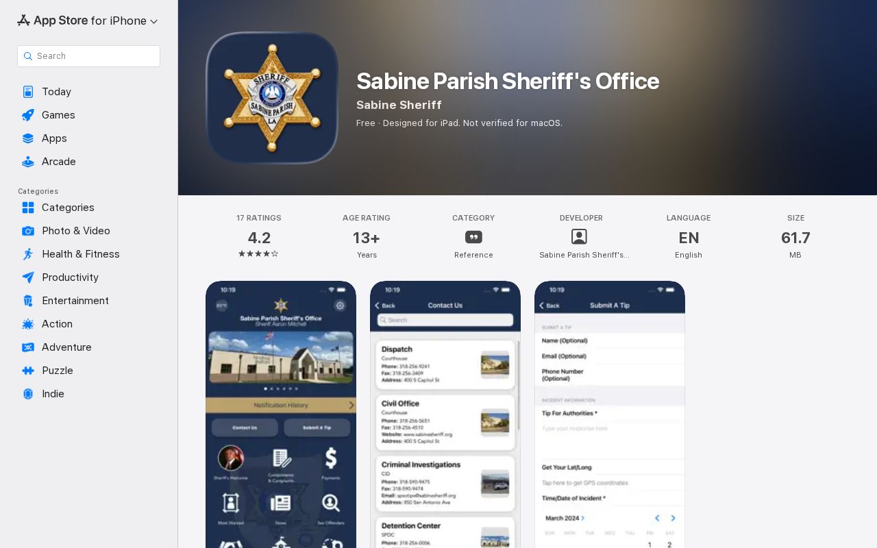 Official Sabine Parish sheriff app used to find selected released inmate mugshots